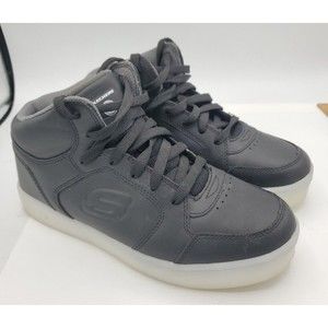 Skechers Unisex Kids Energy Lights 2.0 Black High Tops Size 5